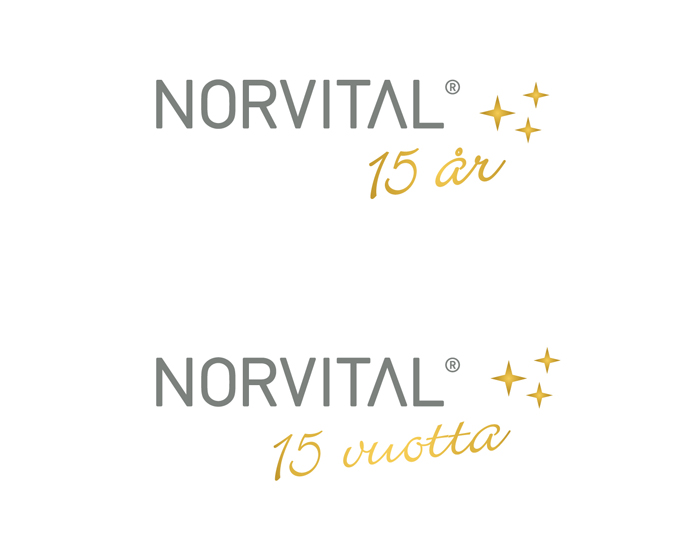 Norvital jubileumslogo