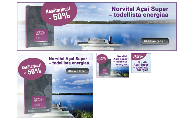 Affiliate banners for Norvital Acai Super