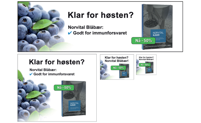 Affiliate banners for Norvital Blåbær