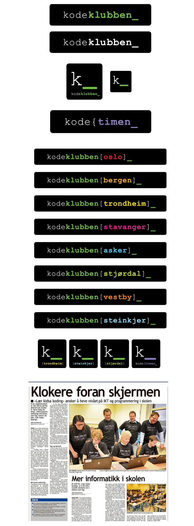 Kodeklubben logo, Kodetimen