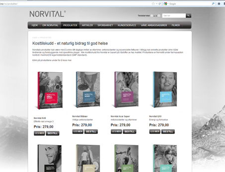 Norvital home page